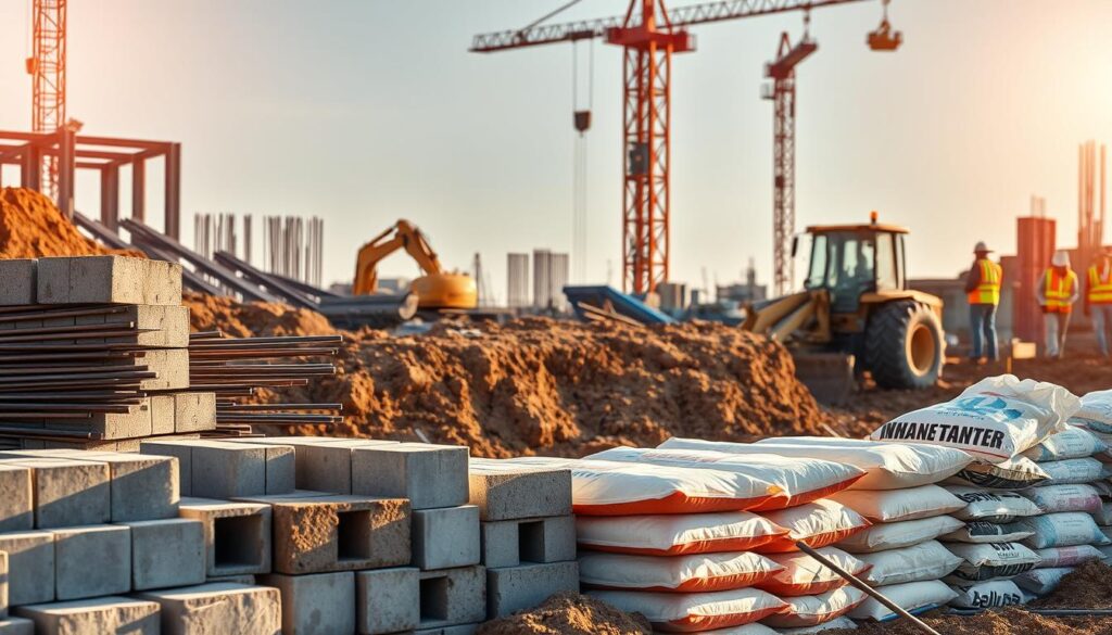 materiais de construção para fundações